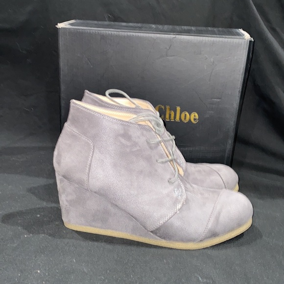 Chase + Chloe wedge booties - Picture 4 of 7